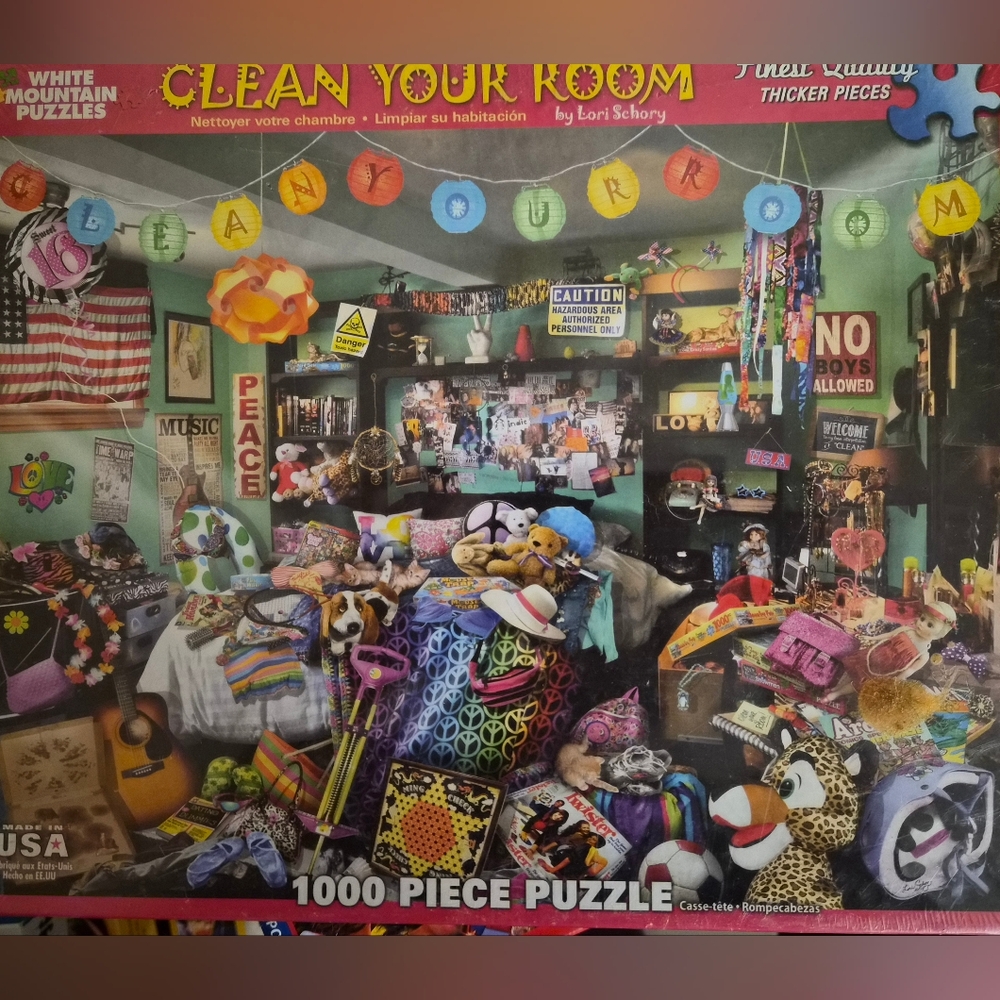 Clean Your Room White Mountain Puzzle